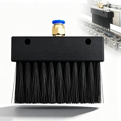 Industriële Smeerborstels - Olie Applicator - Machine Onderhoud - Snelkoppelingsmechanisme - 30 mm Basis - Zwart