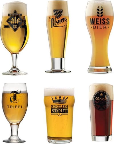 Balvi Bierglas set l'Hédoniste - Glas - Helder - Set van 6