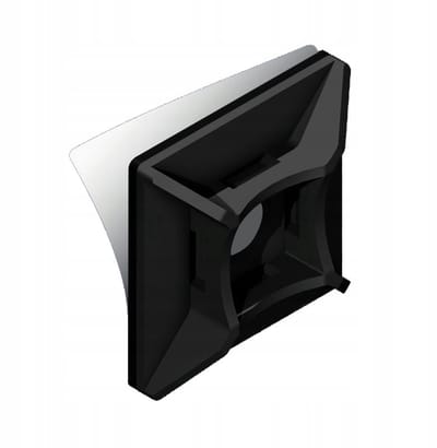 Zwarte zelfklevende UV-montagevoetjes voor kabelbinders (100 stuks)