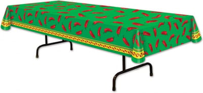 Mexicaans tafelkeed met pepers - 274 cm - plastic - tafellaken - Mexico thema
