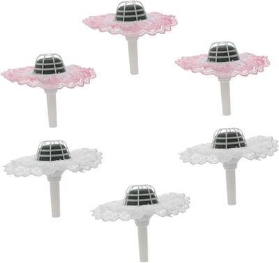 Bruidsboeket Houder - Bloemstuk Houder - Bloemen Arrangeren - Met Kant Rok - 22x18.5cm - Diverse kleuren