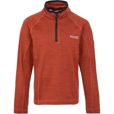 Regatta Kinderen/Kinderen Berley Half Zip Top met lange mouwen (Roodoker/Zwart)