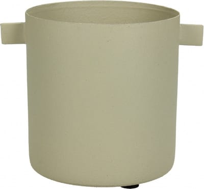 HD Collection Bloempot Levi - Metaal - Naturel - 10 x 12 x 9 cm (BxHxD)