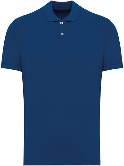 Native Spirit Ecologische herenpolo in piquétricot NS207 - Sea Blue - L