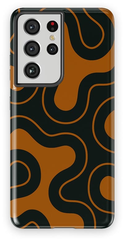 DripCase Motion Flow Tough Hoesje Samsung Galaxy S21 Ultra | Backcover met Mag | Trendy Design | Valbescherming | Organic Circuit