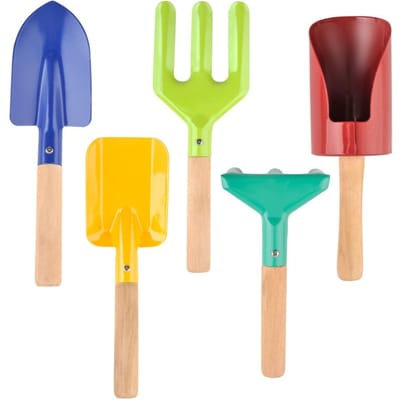 5 Stuks Kinderen Mini Tuingereedschap Set Kinderen Tuin Planten Hand Kit Tuin Graven Zand Gereedschap Speelgoed