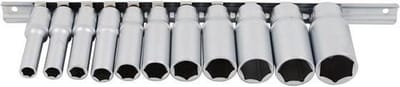 BGS Doppenset zeskant, diep 3/8 inches 11 delig