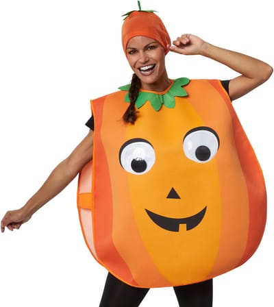 dressforfun - Unisekskostuum cartoon pompoen - verkleedkleding kostuum halloween verkleden feestkleding carnavalskleding carnaval feestkledij partykleding - 302193