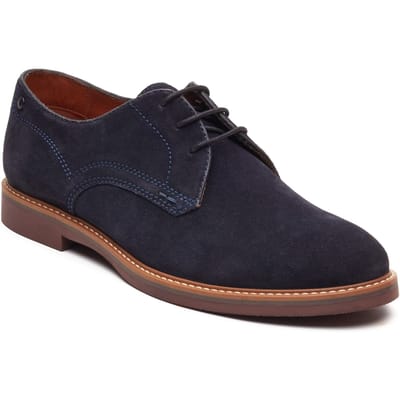 Base London Strand Veterschoenen voor Heren in Blauw Leer