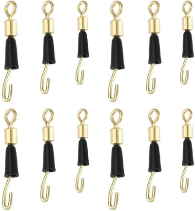 Dailygoods- Visverbinders 150 Stuks - Snelwissel-Haaklengtewervels - Roestvrij Staal - Trekkracht 5/10/15 kg - 3 Maten - Vermindert Doordraaien - Visclips
