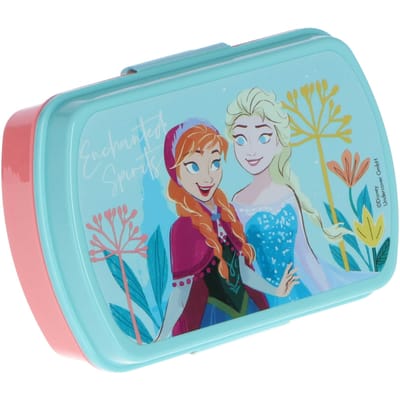 Disney Frozen broodtrommel/lunchbox voor kinderen - blauw - kunststof - 20 x 10 cm