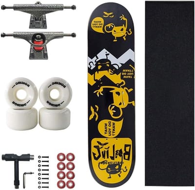 Compleet Skateboard - Longboard Cruiser - Straat Cruisen - 7-laags Esdoorn Dek - 80x19 cm - Gekleurd Patroon