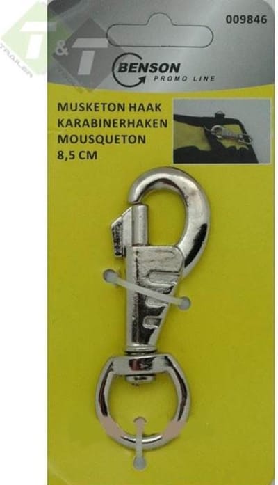 Musketon haak, Karabijnhaak, Werkhaak, Sleutelhanger, Benson