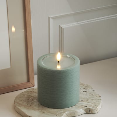 DeLuxe Homeart Unique Kaars 10 x 10cm Groen UNI0313