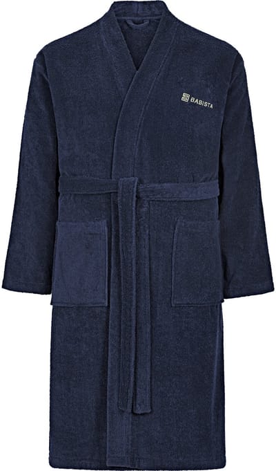 Babista herren Badjas - 48/50 - donkerblauw - Plus Size