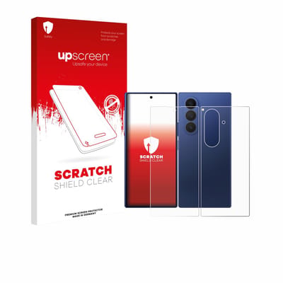 upscreen - Screenprotector voor Samsung Galaxy Z Fold 7 (Voor+Achter) - Folie Beschermfolie transparant
