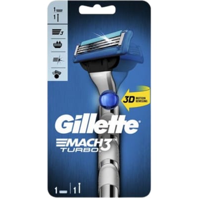 Gillette Mach3 Turbo 3D krabber