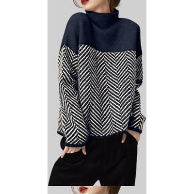 Truien Schattige Gebreide Trui Kleding Vintage Mode Herfst Winter Esthetisch Luxe Koreaanse Stijl Gehaakte Tops Kawaii Pullover OneSize blauw