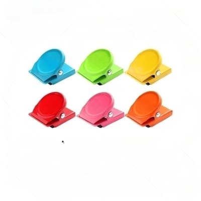 Dailygoods- Magnetische Klemmen 6 Stuks - Magnetische Clips - Metalen Klemmen - Memo Notitie Clip - Geschikt voor Whiteboard - Hoogwaardig Materiaal