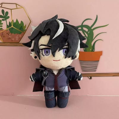 Anime Wriothesley Cosplay Pluche Pop 20cm Genshin Impact Karakter Schattig Zacht Gevuld Kussen Kerstmis Halloween Cadeau Speelgoed 20cm gray