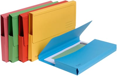 Exacompta FOREVER® Pak van 10 pocketmappen 290g/m2 - 24x32cm voor A4 - Geassorteerd - 46970E