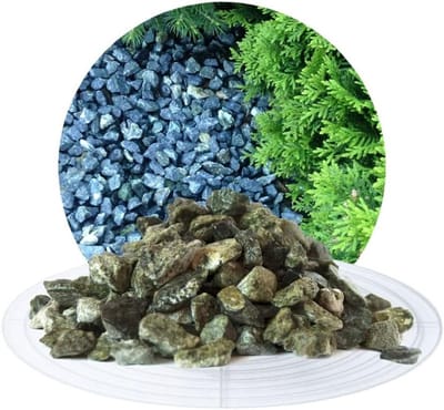 Decoratieve Tuin Stenen - Sierstenen Kiezelstenen - Tuin Decoratie - Natuurlijke Groene Munt Kleur - 20 kg zak - Groen
