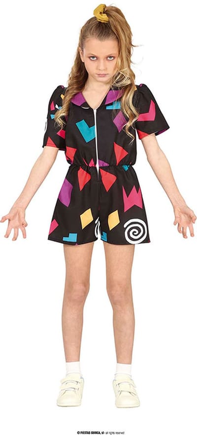Fiestas Guirca - Telepathic Girl 80's (5-6 jaar) - Carnavalskleding - Carnaval - carnavalskleding 2027 - Carnaval kostuum