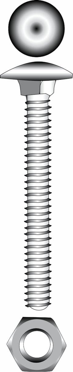 Deltafix - Slotb moer m6x80mm 30st