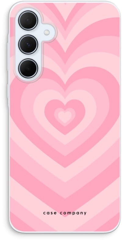 Case Company® - Hoesje geschikt voor Samsung Galaxy A35 hoesje - Hart Roos - Soft Cover Telefoonhoesje - Bescherming aan alle Kanten en Schermrand