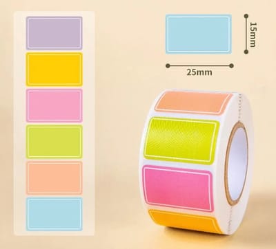 Actie4you® - Rol Van 500 Gekleurde Waterbestendige Label Stickers - Vriezer & Voedselopslag Labels – Diepvries Etiketten – Plak Labels – Diepvries Sticker – 2.5CMx1.5CM