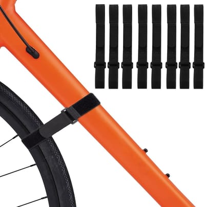 Bicycle Carrier Riemen Set van 8 voor Transport en Opslag, Fietsaccessoires, Grip Straps voor Bevestigen van Fietsframe en Wielen, Loopriem 60 cm x 2 cm, Duurzaam en Betrouwbaar