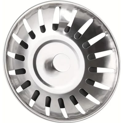 Crépine et Bouchon d'Évier de Cuisine en Acier Inoxydable - Bouchon de Vidange Poli avec Attrape-Cheveux pour la Protection de la Bonde de Salle de Bain et de Cuisine 1pc gray