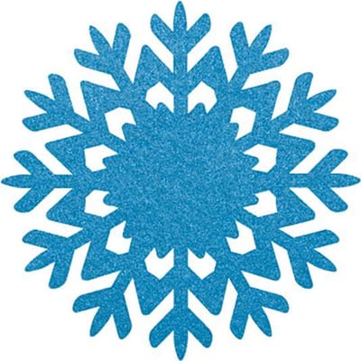 Sneeuwvlok vilt onderzetters - Lichtblauw - 6 stuks - ø 10 cm - Kerst onderzetter - Tafeldecoratie - Glas onderzetter - Woondecoratie - Tafelbescherming - Onderzetters voor glazen - Keukenbenodigdheden - Woonaccessoires - Tafelaccessoires