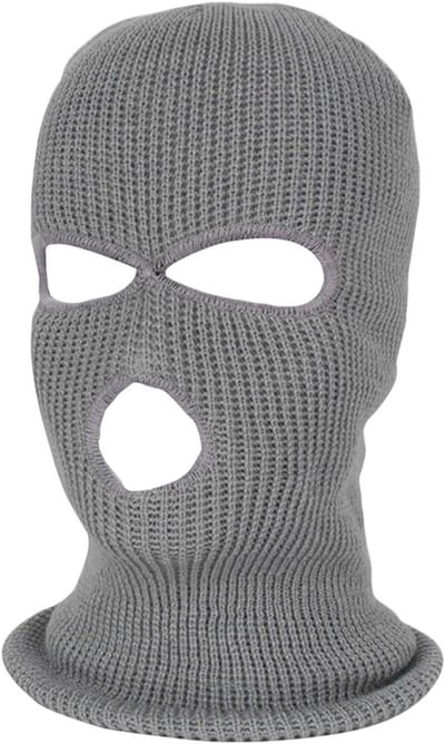 Zwarte Balaclava Ski Masker met 3 Openingen - Multifunctioneel Ademend Motormasker en Nekwarmer voor Mannen en Vrouwen