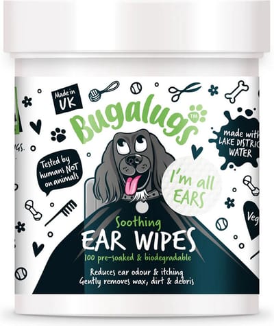 Bugalugs - Oordoekjes hond - Oorreiniger - Oorcleaner - Biologisch afbreekbaar - 100 stuks