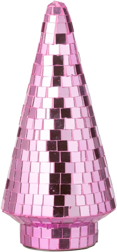 J-Line decoratie Boom Spiegel - glas - rose - medium