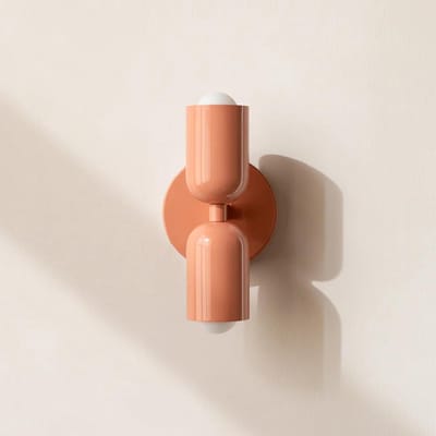 2-lichts wandlamp roze - moderne E27 wandverlichting voor binnen