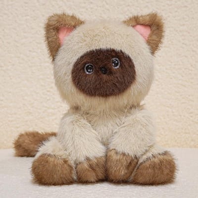 24 cm Cartoon Schattige Kat Pluche Pop Realistische Siamezen Kat Ragdoll Oranje Zwart Witte Kat Pluche Speelgoed Huisdecoratie Begeleidingscadeau about 24cm