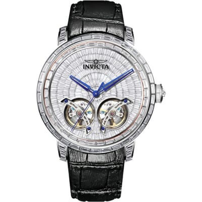 Invicta Objet D Art 69459 Herenhorloge - Automatisch Uurwerk - Roestvrij Staal met Zilveren Wijzerplaat - 45 mm