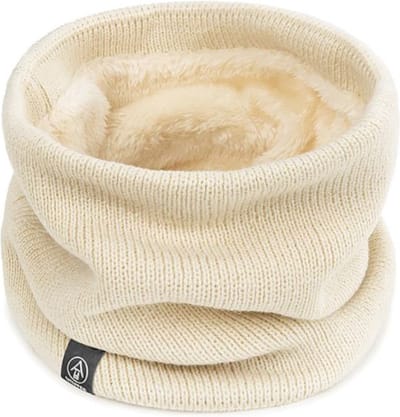 Nivard Nekwarmer - Dames - Fleece - Motor - Bandana - Masker - Colsjaal - Sjaal - Gewatteerd - Skiën - Warm - Herfst - Beige