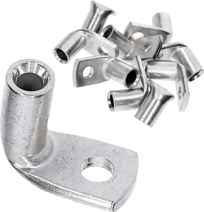 10 stuks Kalitec KA1-L4 standaard buiskabelschoenen haaks 6mm² M4 I zonder kijkgat I 90° I Made in Germany