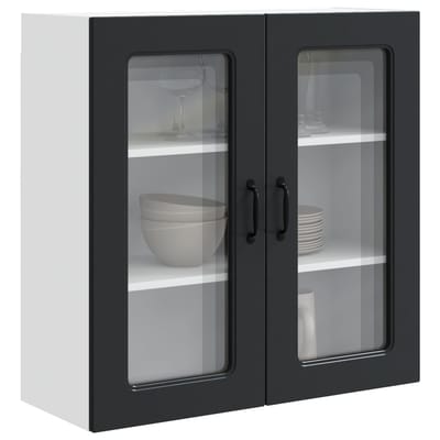vidaXL - Vaatwasserpaneel - Kalmar - Zwart - 80 - x - 31 - x - 80 - cm - Bewerkt - hout
