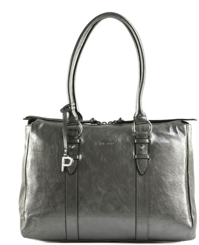 PICARD schoudertas Valesca Cityshopper Silver zilverkleurig