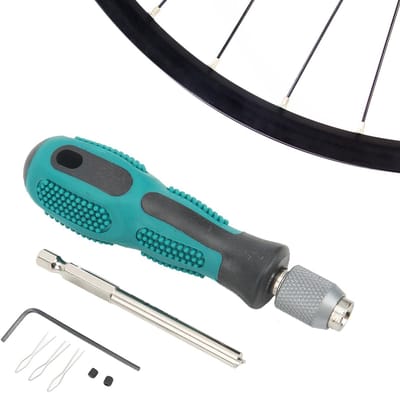 Dailygoods- Spaaknippel Gereedschap Roestvrij Staal - Fiets Spaaknippel Schroevendraaier - Fiets Gereedschap Set - Fietsgereedschap Koffer - Fietsvelgspaken Tool - Inclusief Inbussleutel en Borgringen