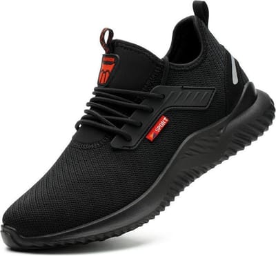 Veiligheidsschoenen - Lichtgewicht - Sneakers - Werkschoenen - Sportief - Stalen Neus - Antiperforatiezool - Antislip - Zwart - 43