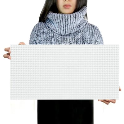 32*64 Gaten Tijdloze Bouwstenen Basisplaat DOE-HET-ZELF Gemonteerd Bouwmuur Werkt Met Huidige Speelgoed voor Kinderen wit