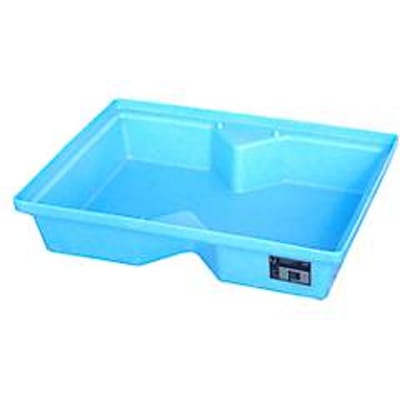 Opvangbak KWP-P 40 - PE - voor pallets - 40 liter - L 800 x B 400 x H 170 mm - blauw