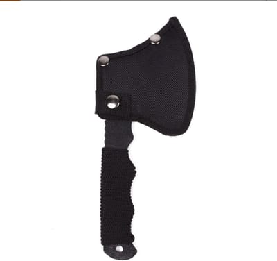 Multifunctionele Handbijl - Hakbijl met hoes - Klusjes in de tuin - Inclusief beschermhoes - 23.5 cm - Zwart