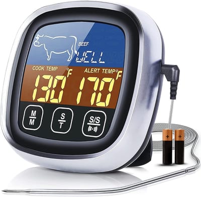 Digitale Vleesthermometer - Inclusief Batterijen - Tot 300°C - Draadloos - BBQ & Oven Thermometer - Kookthermometer- Inclusief Batterijen