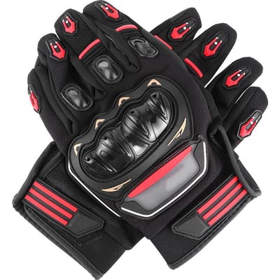 2 stuks Motorhandschoenen Volle Vinger Scherm Aanraakbaar Antislip Ademend Handbescherming voor Rijden Worstelen Klimmen(XL